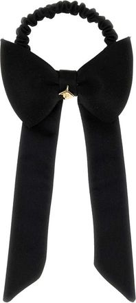 Ferragamo Satijnen Scrunchie - Dames - Haaraccessoires - Zwart - ONE Size - Satijn - Accessoires