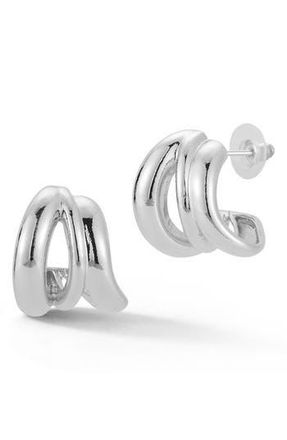 Glaze Jewelry Triple Hoop Earrings in Silver at Nordstrom Rack