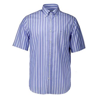 Paul & Shark Short Sleeve Shirt Lichtblauw - Heren - Korte mouwen Overhemden - Blauw - XL - Katoen - Overhemden