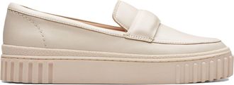 Clarks Womens Mayhill Cove Shoes, Color Cream Leather, Size: 3.5 UK