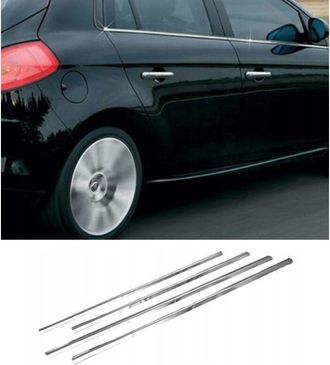 OEM Fiat Bravo 2 Ii - Molduras De Ventanas Laterales Cromadas