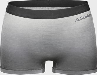 Sch&ouml;ffel Funktionshose SCH&Ouml;FFEL Merino Sport Boxershorts W, Damen, Gr. XL, Normalgr&ouml;ssen, grau (9645, grau), Oberstoff : 43% Lyocell 34% Wolle 23% Nylon, Hosen