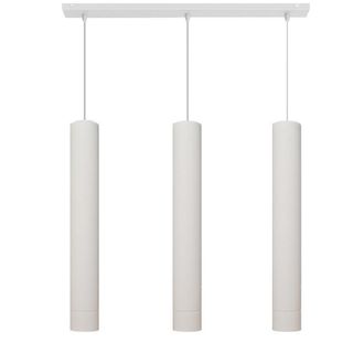 Netlighting Tuba Straight Bar Pendant Ceiling Light White 60cm