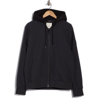 Calvin Klein Softshell Knit Bomber Hoodie in Iron at Nordstrom Rack, Size Xx-Large