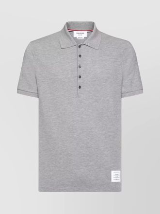 Thom Browne cotton piqu&eacute; polo shirt