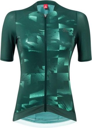 LOEFFLER Bike Jersey Full-Zip Skys Escape Velotrikot f&uuml;r Damen | gr&uuml;n