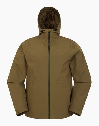 Mountain Warehouse Mens Mountain Warehouse Mens Covert Waterproof Jacket - Green - Size: 46/Regular
