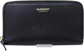 Burberry Pre-owned Wallets, female, Black, Size: ONE SIZE Pre-owned Leather Wallet