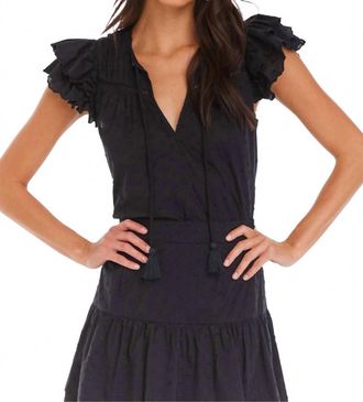 Allison New York Alicia Top In Black