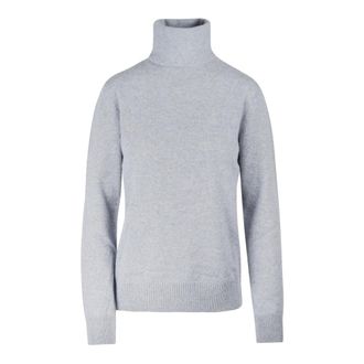 Alessia Santi Cashmere Knitwear, female, Gray, S, Maglia dolcevita in puro cashmere