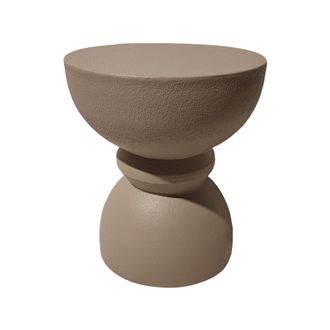 Mobili Rebecca Mesa De Centro Moderna Rebecca Mobili Dolomite 42,5x35x35 Cm Mgo Marr&oacute;n Moca