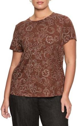Sanctuary The Perfect T-Shirt in Boheme Brown at Nordstrom Rack, Size 1X
