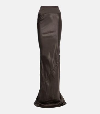 Rick Owens Satin maxi skirt