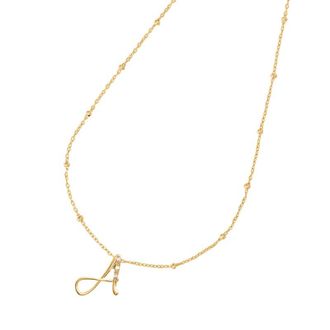 Dower & Hall Gold Vermeil & Diamond Letter Pendants