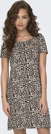 Only ONLBERA BACK LACE UP S/S DRESS JRS NOOS Viskosemischung, regular fit, Rundhals