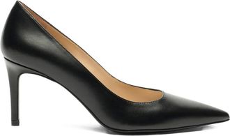 Stuart Weitzman 75 mm Stuart Power stiletto pumps met puntige neus - Zwart