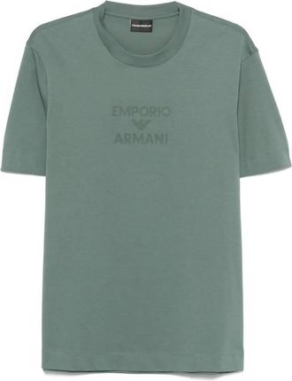 Emporio Armani Rubberised Logo Asv Jersey T-Shirt, Size X-Large