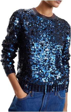 Cynthia Rowley Donna, Maglie, Blu, M, new