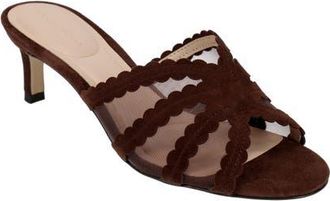 Pelle Moda Vione Kitten Heel Slide Sandal in Espresso at Nordstrom, Size 7.5