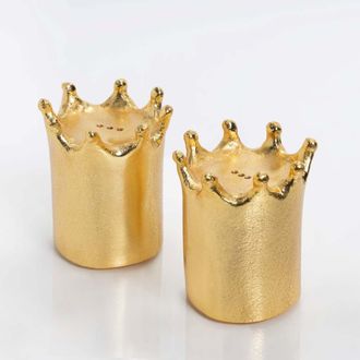 Lunares Crown Salt & Pepper Set in Gold at Nordstrom