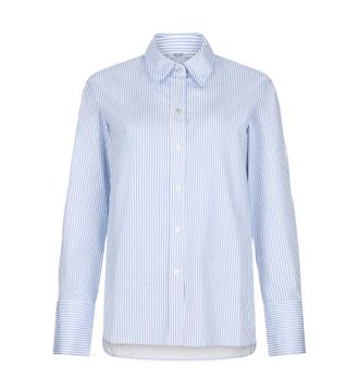 Liu Jo Vertical Striped Cotton Poplin Shirt