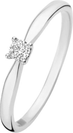 Isabel Bernard Accessoires, Dames, Grijs, 56 MM, De la Paix Christine Ring met Diamant