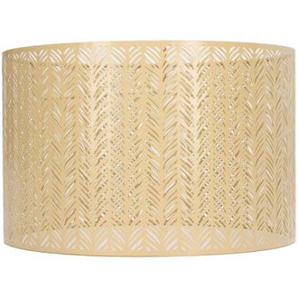 OEM Pantalla Cil&iacute;ndrica E27 E14, Clip Con Forma De Hoja De Abeto, Cubierta Decorativa De Metal Perforado Para L&aacute;mparas De Mesa/techo/pared, Color Dorado -