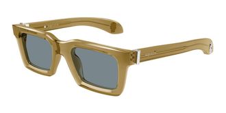 Alexander McQueen AM0506S 007 Mens Sunglasses Brown Size 50 - Free RX Lenses - Free RX Lenses