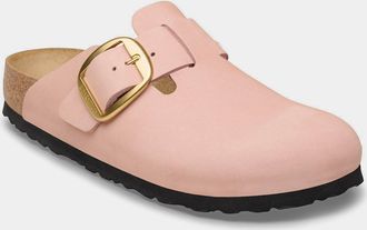 Birkenstock Womens Boston Clogs in Coral Leather - Size UK 4.5