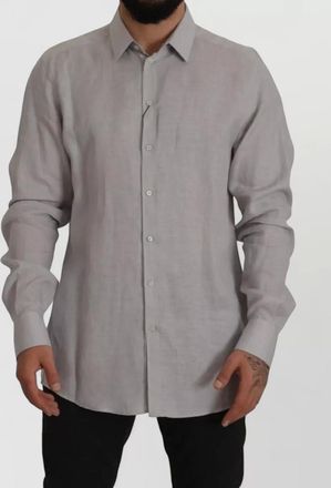 Dolce & Gabbana linen long-sleeve shirt