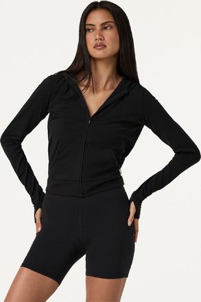 Vuori Clothing Womens AllTheFeels Mini Full-Zip Hoodie Black XXL
