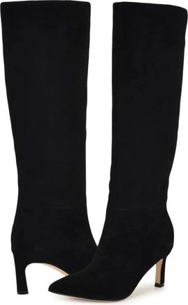 Nine West Lorthey Bootie Womens Black Pointed Toe Stiletto Heel Boots RHS9114