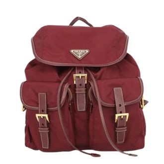 Prada Zaino Vintage Pre-owned - - Pre-owned - Donna - Rosso - ONE SIZE