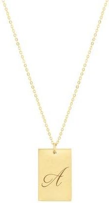 Set & Stones Stella Initial Pendant Necklace in Gold/a at Nordstrom