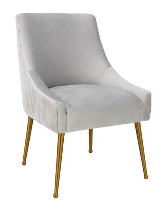 TOV Furniture Tov Furniture Beatrix Pleated Velvet Side Chair