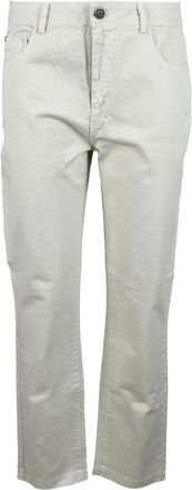 Another Label Rechte Broek - Dames - Straight fit broeken - Grijs - L - Katoen - Broeken