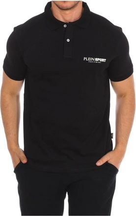 Plein Sport Polo met Korte Mouwen - Heren - Fitness - Zwart - M - Katoen - Fitness