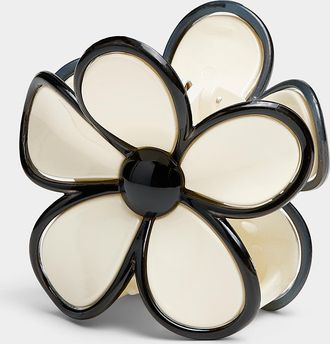 Simons Womens Large contrast trim flower clip