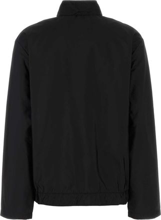 Prada Womens Black Re-Nylon Windbreaker Nero Exterior: Giubbini Jacket