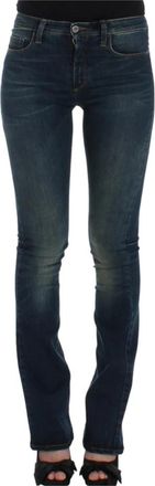 Costume National Straight Leg Jeans - Dames - Slim Fit Jeans - Blauw - W26 - Katoen - Jeans
