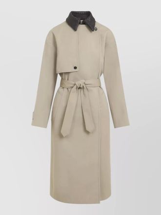 Bottega Veneta sahara trench coat belted single breasted