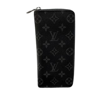 Louis Vuitton Pre-owned Wallets, male, Black, Size: ONE SIZE Pre-owned Zippy Wallet Vertical Monogram Eclipse Wallet