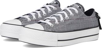Converse Chuck Taylor All Star Lift Platform Plaid Womens Shoes Black/White/Black : 6.5 B - Medium, Canvas