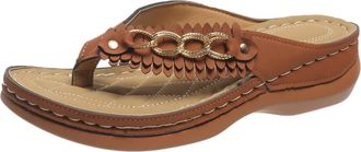 Generic Orthopedic Sandals For Women Arch Support Wide Arch Support Flip Flops for Women Orthotic Sandals for Plantar Fasciitis Lightweight Thong Sandals for 