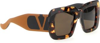 Valentino Garavani Oversized Tortoiseshell Sunglasses - Tortoiseshell
