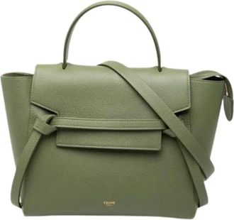 Celine Pre-owned Belt Bag - Dames - Vintage Handtas - Groen - ONE Size - Leer - Vintage