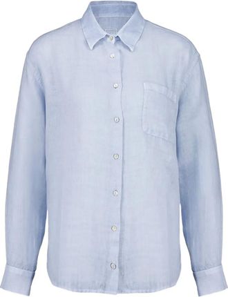 120% Lino Camicia a maniche lunghe - Blu
