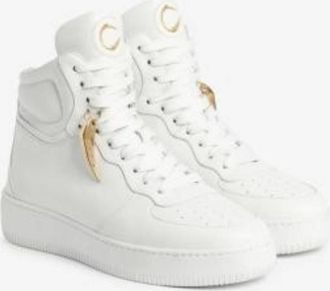 Roberto Cavalli The Tiger Tooth High Top Sneakers, Brand Size 40 ( US Size 10 )