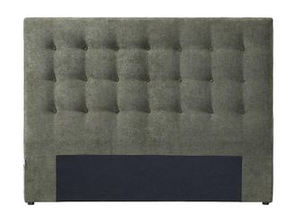 VENTE-UNIQUE.COM Cabecero tela verde 140x190 cm, 140x200 cm