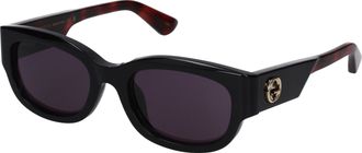 Gucci Damess Zonnebril Acetaat Zwart/Violet